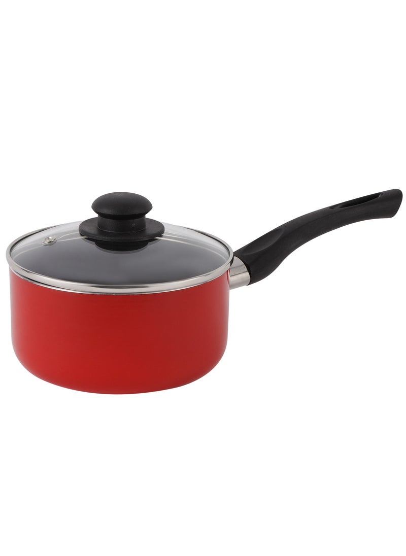 DELCASA - Delcasa 3 Piece Nonstick Cookware Set DC2898 16 cm saucepan with lid and a 24 cm frypan. assorted color - Image 1