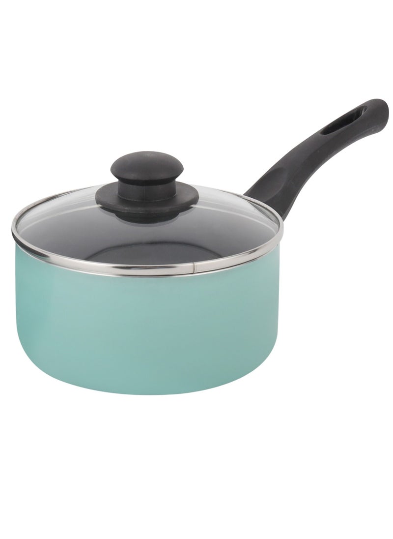 DELCASA - Delcasa 3 Piece Nonstick Cookware Set DC2898 16 cm saucepan with lid and a 24 cm frypan. assorted color - Image 1