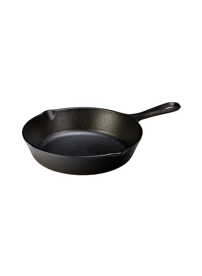 Lodge 20.3 cm   8 Inch Pre-Seasoned Cast Iron Round Skillet Frying Pan  Black - Image 4