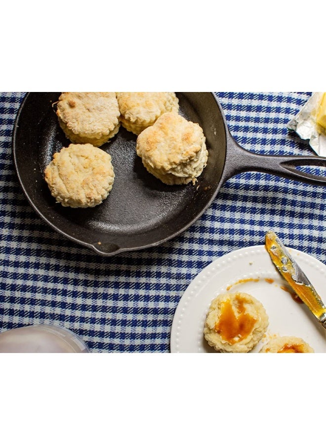 Lodge 20.3 cm   8 Inch Pre-Seasoned Cast Iron Round Skillet Frying Pan  Black - Image 3