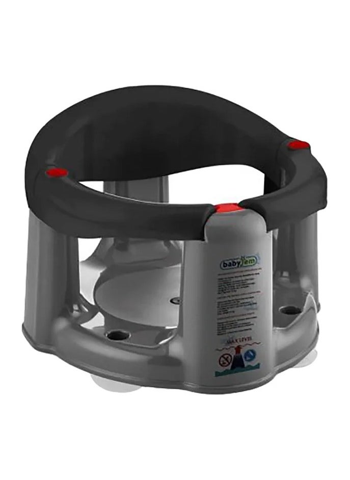 بيبي جيم BABYJEM Antislip Baby Bath Feeding Seat - Black (6 Months+) (636BK) 