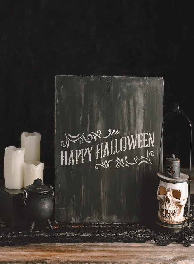 Stencil Revolution Happy Halloween Sign Stencil - Reusable Stencils for Painting - Create DIY Happy Halloween Sign Crafts and Projects - Image 3