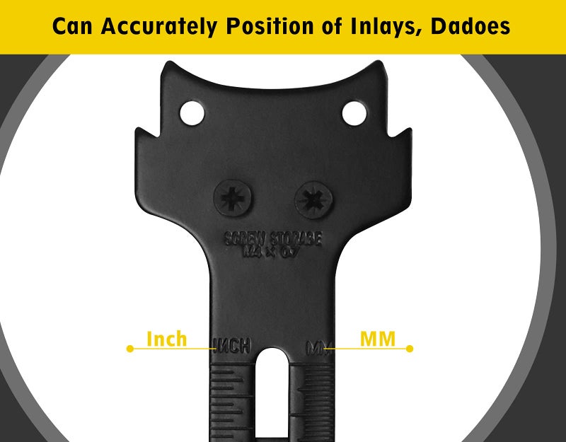CICIDO Router Edge Guide for Fixed Base Compact Router (DNP618), Straight Edge Guide for Quickly Attached to Router Fixed Base - Image 4