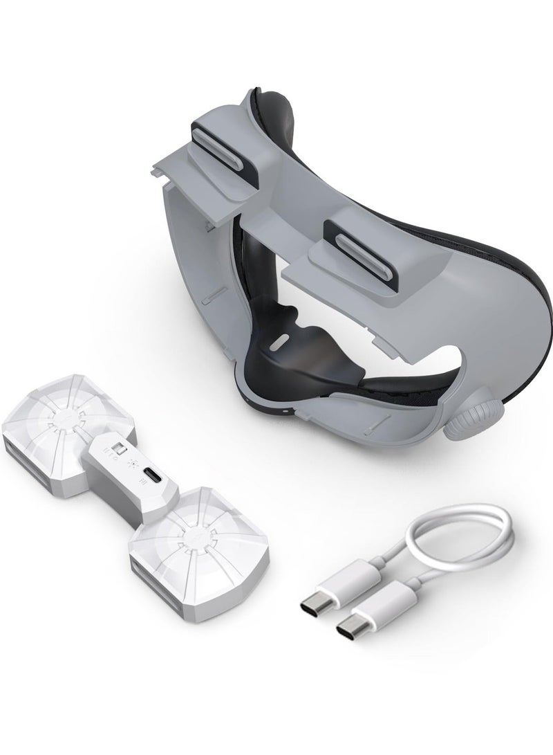 Loquat Face Pad Cooling Fan for Meta Quest 3, Air Circulation Face Cushion Replacement, Prevent Lens Fogging and Relieve Hot Air - Image 1