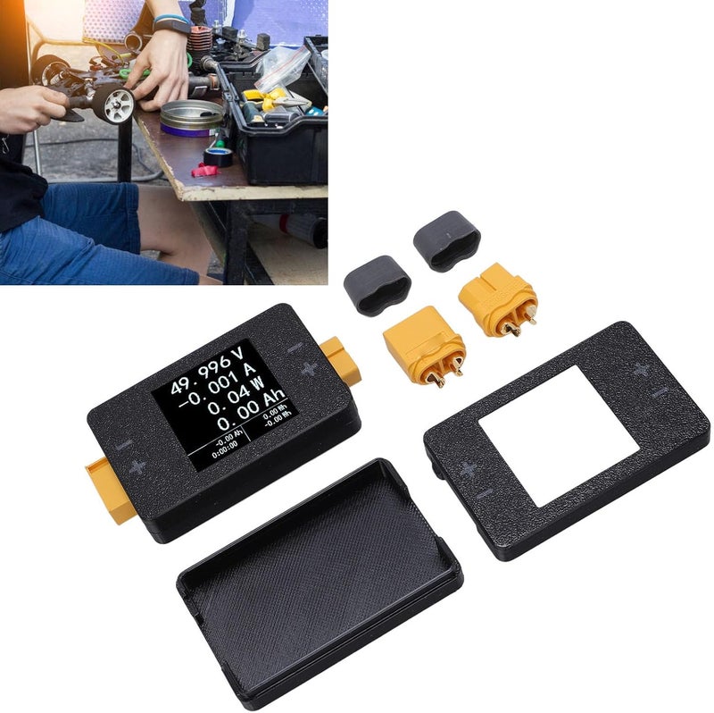 مواد عالية القوة مقياس واط RC، مقياس طاقة LCD رقمي، اختبار الجهد والتيار والسعة للطاقة الشمسية والبطاريات والشواحن، شاشة 1.5 بوصة مع معدل تحديث الواجهة 3 هرتز حلول شحن مخصصة للمناطق يسهل الاحمال - Image 5