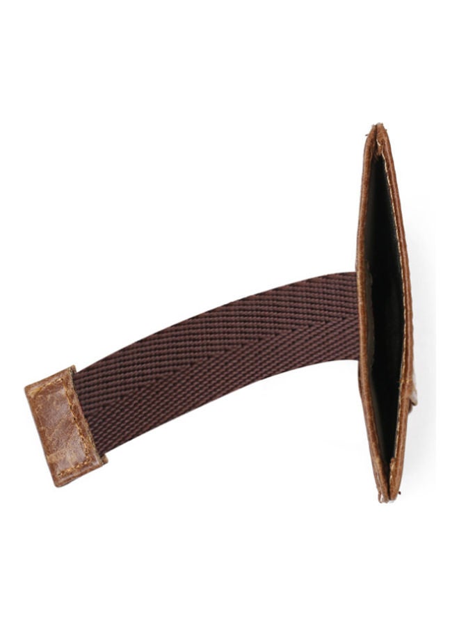 Anti Magnetic Head Layer Ultra Thin Leather Card Bag Brown  - Image 3