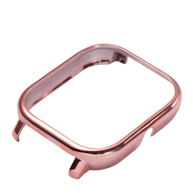 Rose Pink Watch Case Cover With Tempered Glass Screen Protector And Bumper Frame - Image 2