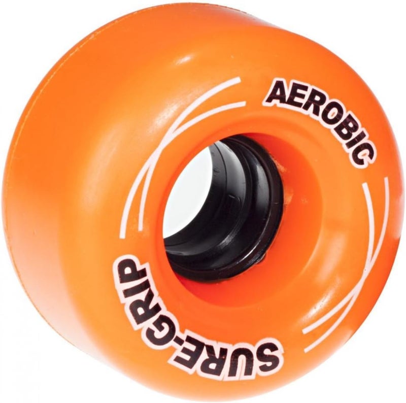 Aerobic Outdoor Wheels - Made from Shock Absorbing Urethane - Durometer of 85A and Diameter of 62mm - Provide Durable & Smooth Ride - Comes in Diverse Color Options - Set of 8 Wheels