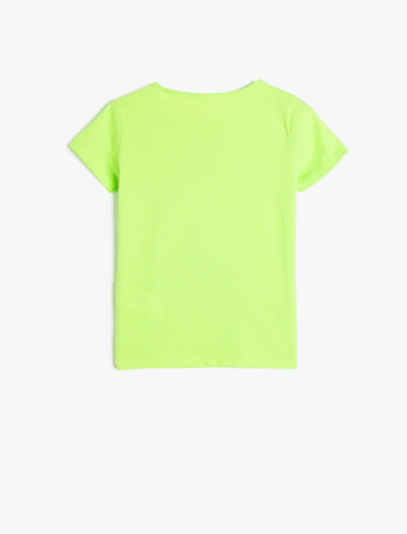 كوتون Unicorn T-Shirt Short Sleeve Crew Neck