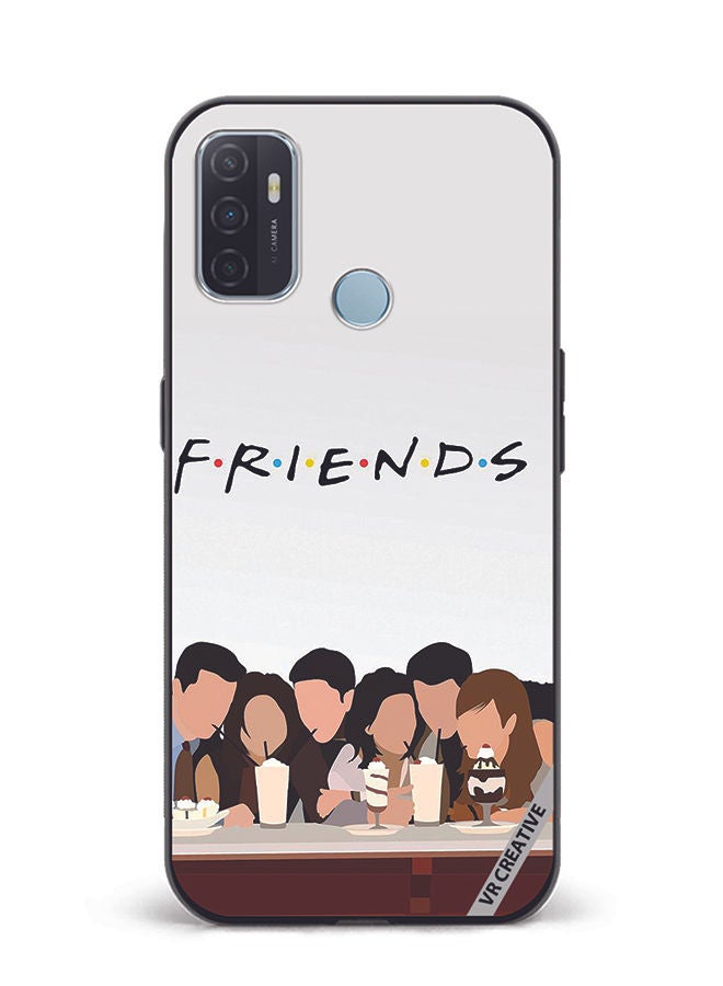 VR CREATIVE Protective Case Cover For Oppo A53 Friends Design Multicolour - Image 1