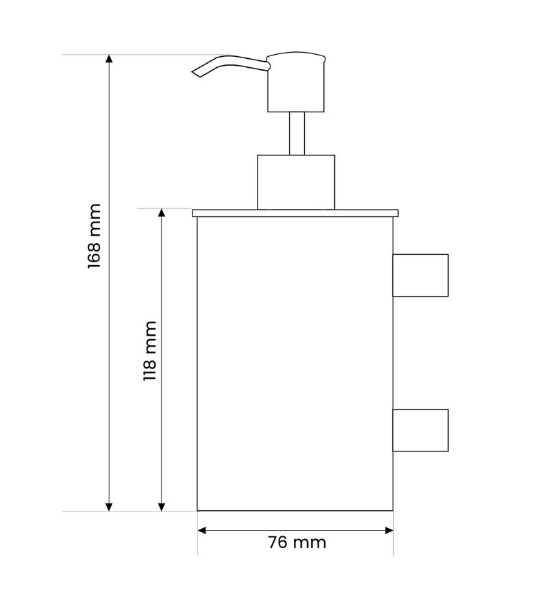 DOLPHY Dolphy 304 Stainless Steel Wall Mount Liquid and Soap Dispenser - for Kitchen or Bathroom (450ml)  - Image 2