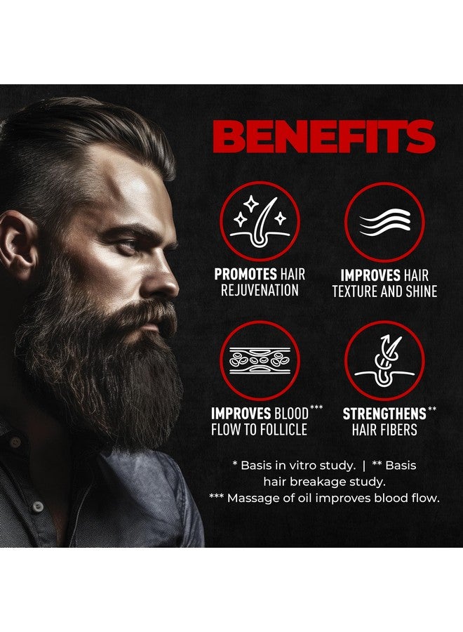 BEARDO Beard & Hair Growth Oil, 50Ml (Pack Of 2) | Natural Hair Oil For Thicker & Longer Beard | Beard Oil For Uneven, Patchy & Fast Beard Growth | Growth Oil For Stronger & Fuller Beard Hair - Image 4