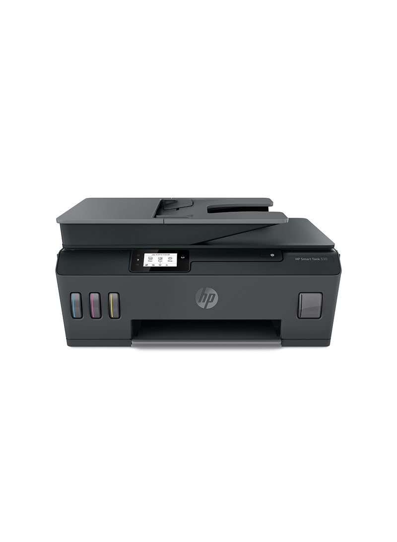 HP طابعة ذكية لاسلكية تانك 530 للطباعة والمسح الضوئي والنسخ وADF، الكل في واحد طراز [4SB24A] أسود - Image 1