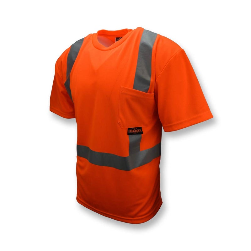 Radians ST112POSM Industrial Safety Shirt Short Sleeve Orange Medium