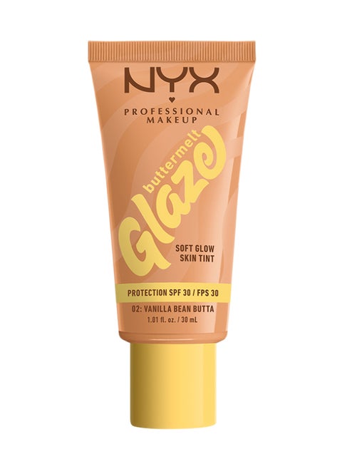 Buttermelt Glaze Soft Glow Skin Tint + SPF/FPS 30 Foundation 12h Wear Vanilla Bean Butta