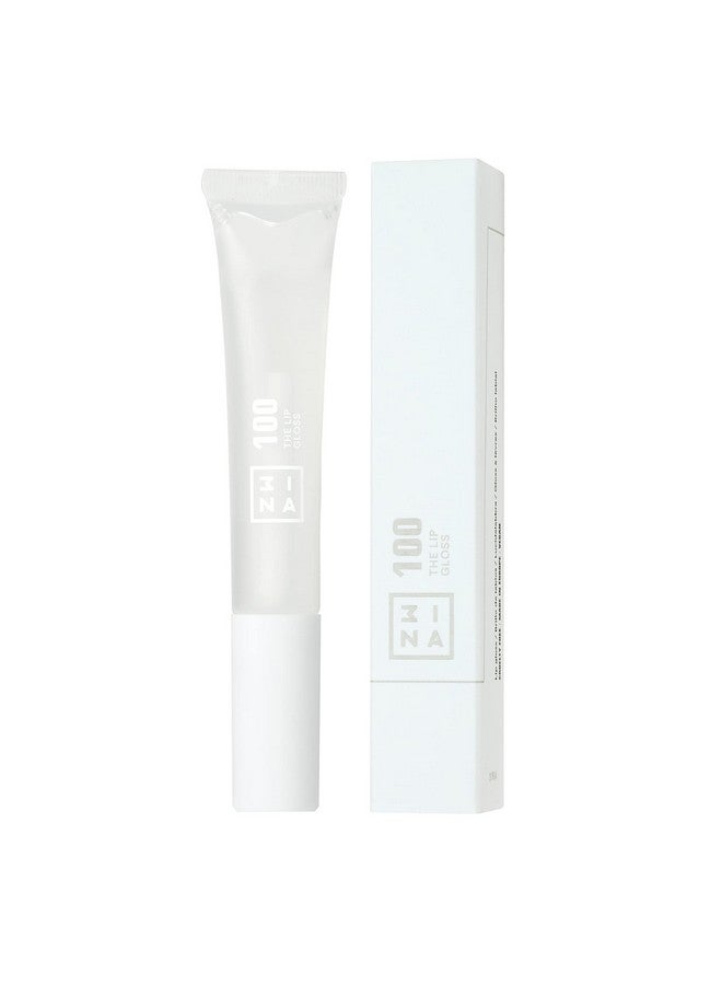 3INA Makeup Vegan Cruelty Free The Lip Gloss 100 Clear Lip Gloss Mirror Effect Glossy Look Creamy Texture Highly Pigmented Lip Gloss With Wand - Image 5