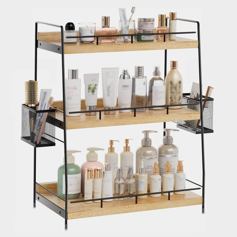 Bathroom Counter OrganizerBathroom Countertop Organizer with BasketsVanity OrganizersCounter ShelfCountertop Storage Makeup Organizers