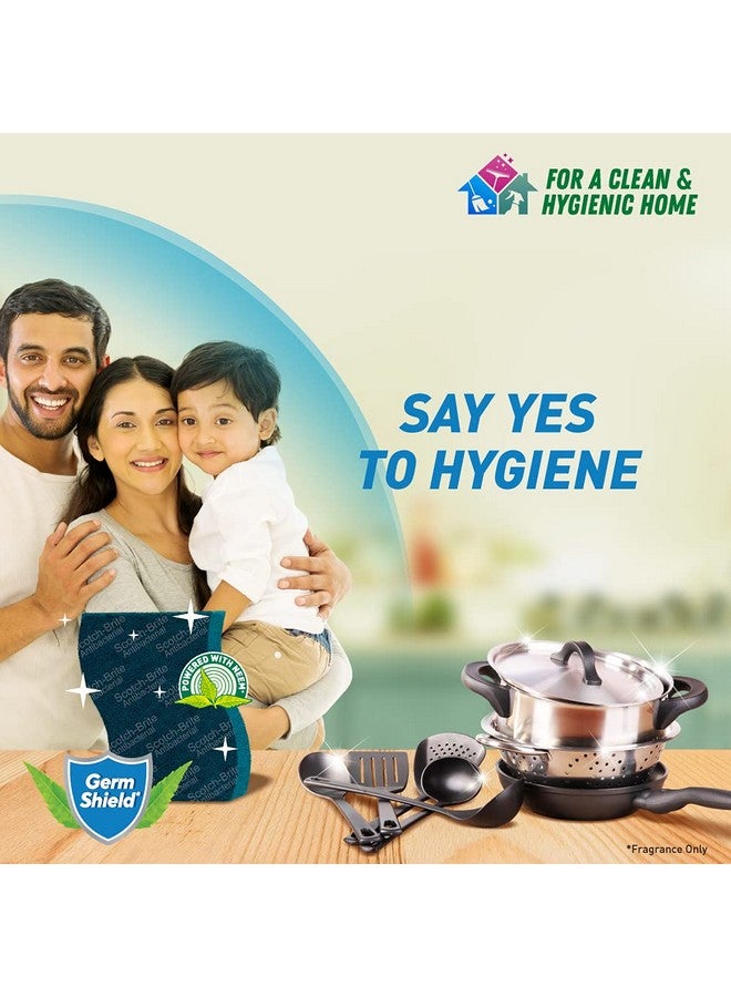 Scotch  Anti Bacterial Scrub Pad With Neem* Power (Regular)- Pack Of 20 - Image 3