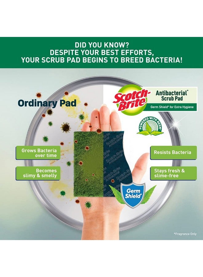 Scotch  Anti Bacterial Scrub Pad With Neem* Power (Regular)- Pack Of 20 - Image 2