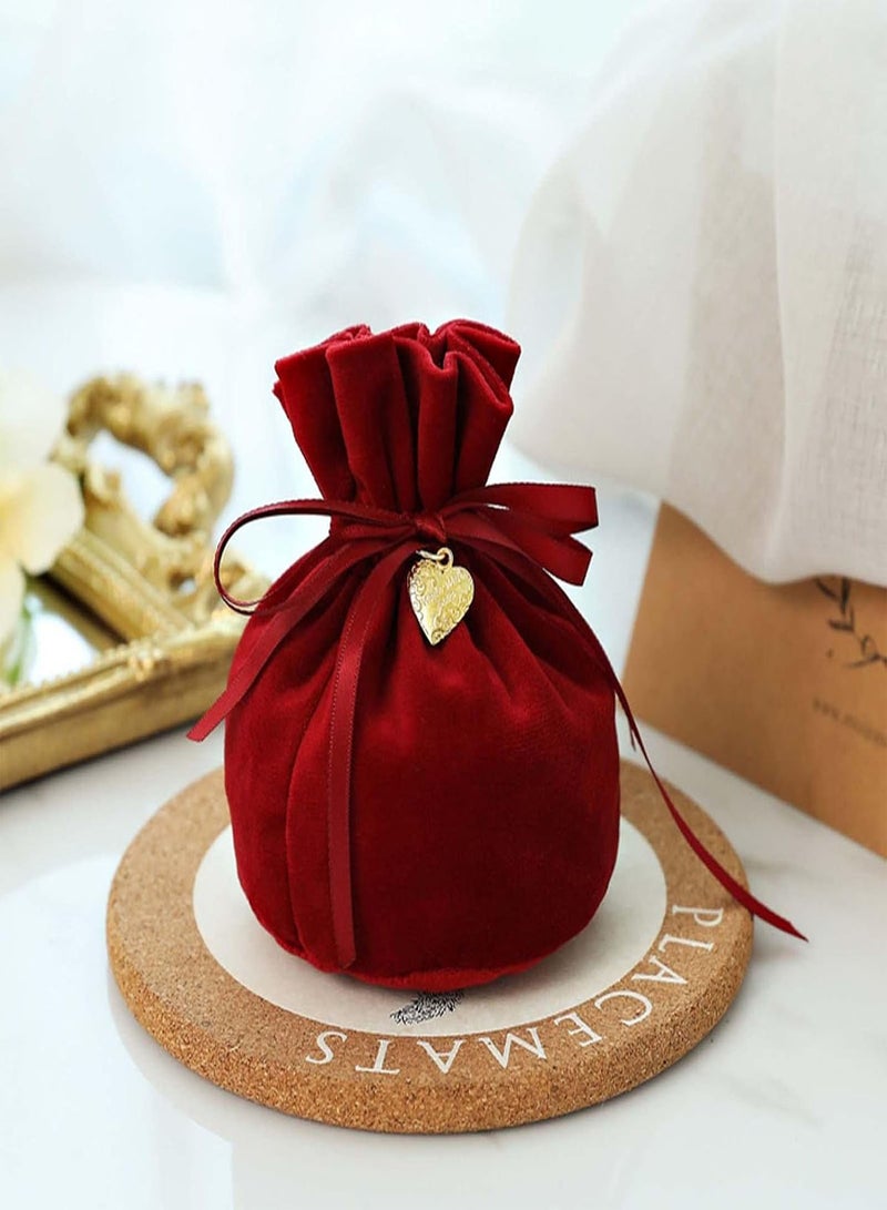 GGOOT Bags - Wear Resistant Jewellery Pouch with Drawstrings,Fashion Packaging Bags Fabric Gift Pockets for Wedding  - Image 5