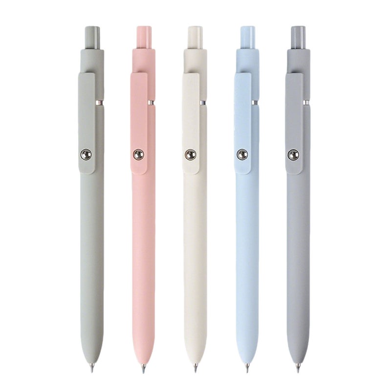 Retro Gel Pen 5 Pack Refillable Design - High-Quality Material Smooth Writing Pen for Office School Daily Writing Note Taking Exams - Image 1