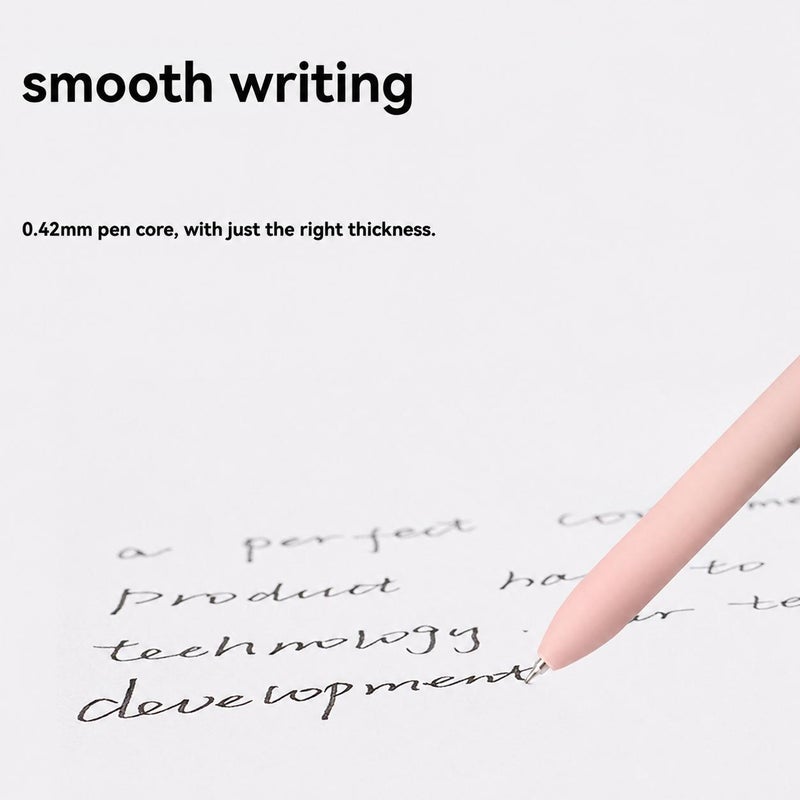 Retro Gel Pen 5 Pack Refillable Design - High-Quality Material Smooth Writing Pen for Office School Daily Writing Note Taking Exams - Image 4