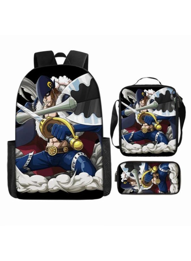general The latest universal cartoon printed three piece practical bag combination (suitable for students, children, friends, outings, mountain climbing, etc.) - Image 5