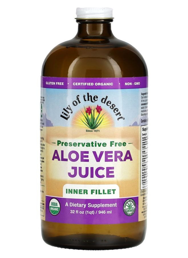 Lily Of the Desert - Aloe Vera Juice Inner Fillet Preservative Free 32 fl oz (946 ml) - Image 1