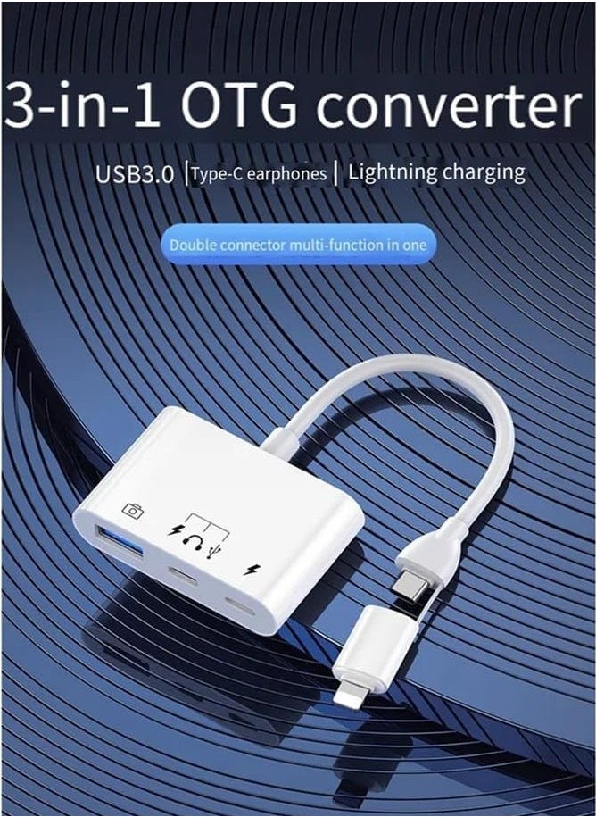 erorex 4 Port USB 3.0 to USB Type-C Adapter for iPhone 15 max, iPad, Samsung Galaxy S9/S10/S8/S7/S6/S7 Edge/S5/S6 Edge+ and android phones  - Image 3