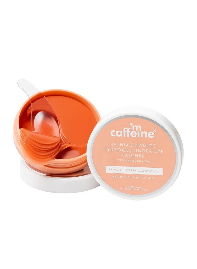 إم كافيين رقعة مصل تبريد أسفل العين لإشراقة | تقلل التصبغات مع 4% من النياسيناميد وشاي الكومبوتشا | قناع رقعة أسفل العين | يرطب ويبرد ويزيل الانتفاخات على الفور - 15 زوجًا - Image 1