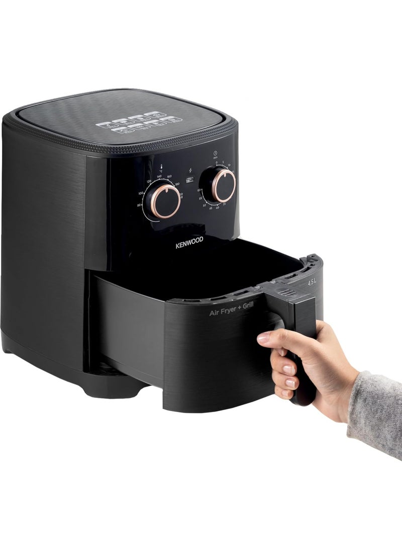 كينوود مقلاة كينوود الهوائية + شواية XL بسعة 4.5 لتر، 1300 واط، موديل HFP40.000BK - Image 2