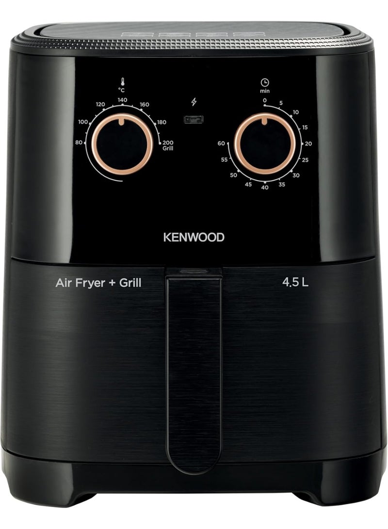كينوود مقلاة كينوود الهوائية + شواية XL بسعة 4.5 لتر، 1300 واط، موديل HFP40.000BK - Image 1