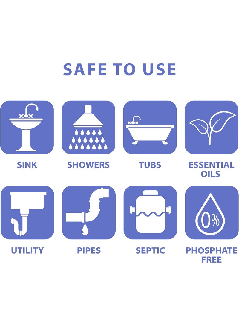 ساني ستيكس منظف ​​ومزيل للروائح من أنابيب الصرف الصحي، منظف إنزيمي يمنع انسداد المصارف، عبوة من 24 قطعة - Image 4