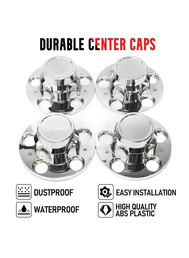 RTRHINOTUNING 4PCS 171mm(6.72in)/120mm(4.72in) Chrome Silver Wheel Center Cover for 10 20 Van Suburban 1976-1995#15649148 15676967 - Image 3