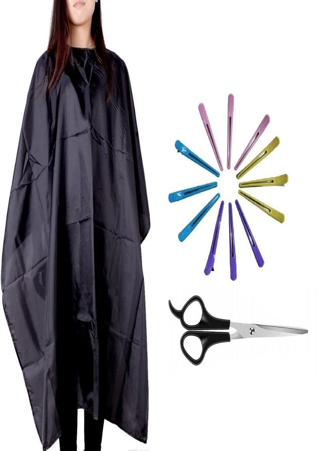 Bigwheels Combo Of Hair Setting Multicolor Clip And Scissor Set With Black Hair Cutting Sheet - Image 2