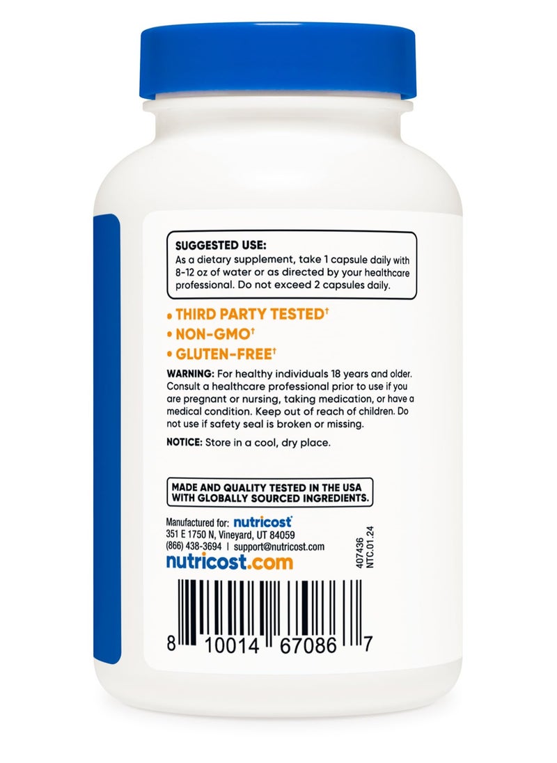 Nutricost - Boron (From Boron Citrate), 5mg Per Serving,240 Serving,240 Capsules - Dietary Supplement - Image 1