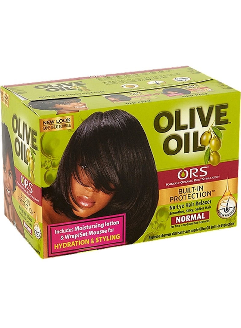 ORS ORS Olive Oil Built-in Protection No-Lye Hair Relaxer Normal Kit - Image 1