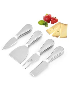 Y&D Cheese Knives Steel Stainless Slicer Cutter Spreader Fork Light Weight One-Piece Silver Design Perfect Gifts for Charcuterie Board  - Image 1