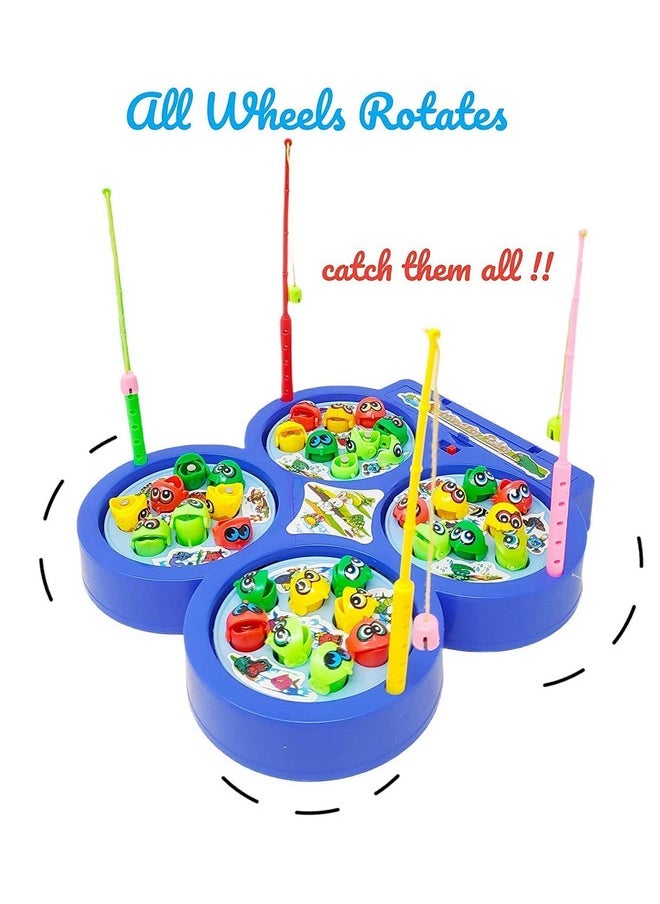 Famous Quality - Famous Quality Entertainment Set for Kids Fish Catching Game for 3 Years and Above, (Assorted Color) - Image 1