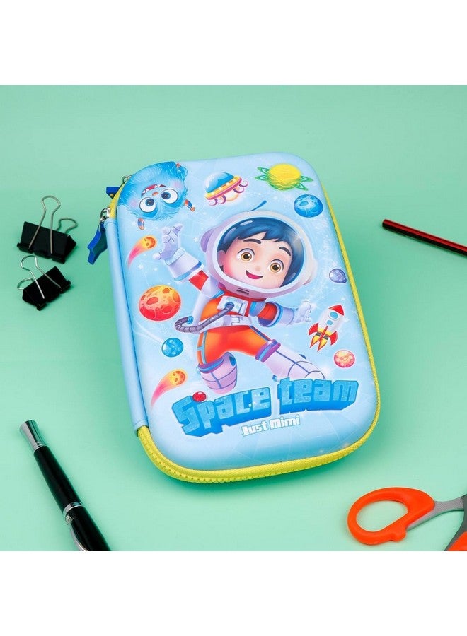 SAJANI Cartoon Theme Multi-Compartment Pencil Pouch, 3D EVA Large Capacity Pencil Case, Stationery Organizer Case for School for Boys & Girls (Pack of 1) (Space Team) - Image 3