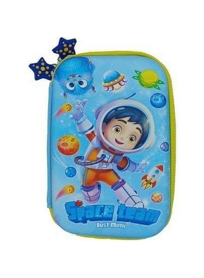SAJANI Cartoon Theme Multi-Compartment Pencil Pouch, 3D EVA Large Capacity Pencil Case, Stationery Organizer Case for School for Boys & Girls (Pack of 1) (Space Team) - Image 1
