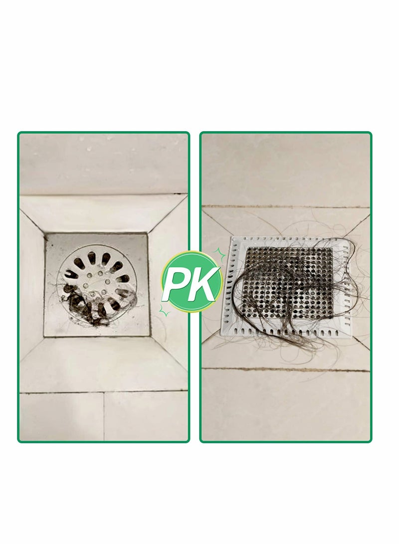 KASTWAVE Square Drain Cover 4.9 in 125 mm Bathroom floor drain filter Square Shower Drain Hair Catcher Shower Drain Strainer Flat Drain Cover for Bathroom Floor Drain No Rust - Image 3