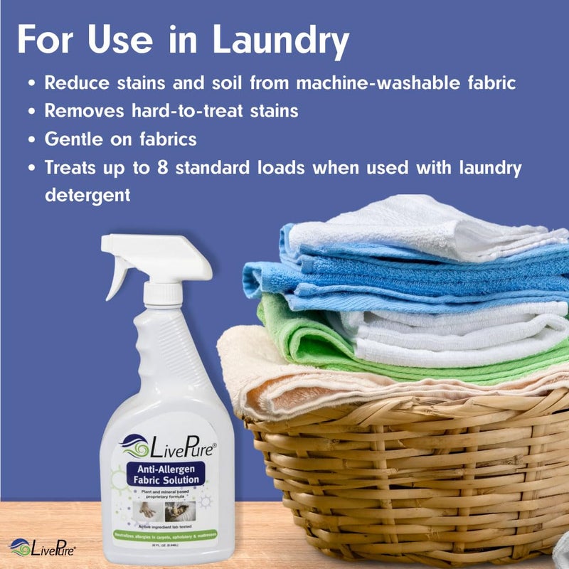 Live Pure LivePure Anti-Allergen 32 OZ Fabric Spray for Household Surfaces - Image 5