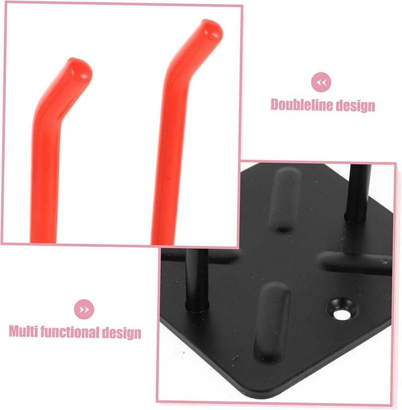 Orange Wall Mount Utility Hooks Heavy Duty Garage Organizer For Tools And Car Tires - Image 4