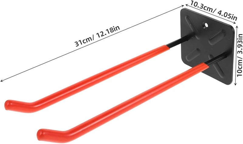 Orange Wall Mount Utility Hooks Heavy Duty Garage Organizer For Tools And Car Tires - Image 3