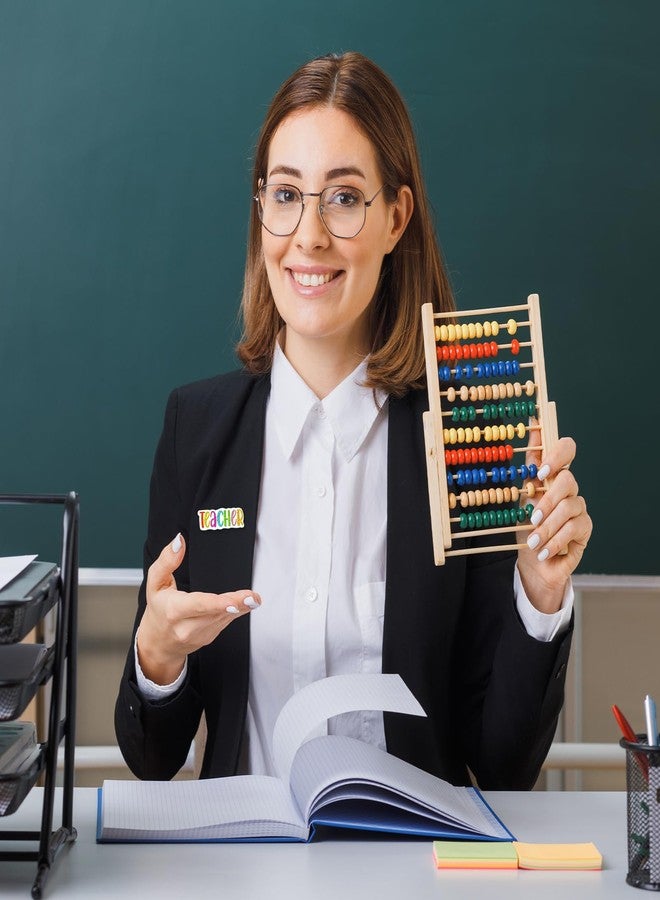 Mintolex Colorful Teacher Pin Glitter Graduation Lapel Brooch Pins Cute Teacher Appreciation Gifts for Clothes Backpacks Hats Accessories, Tchr - Image 4