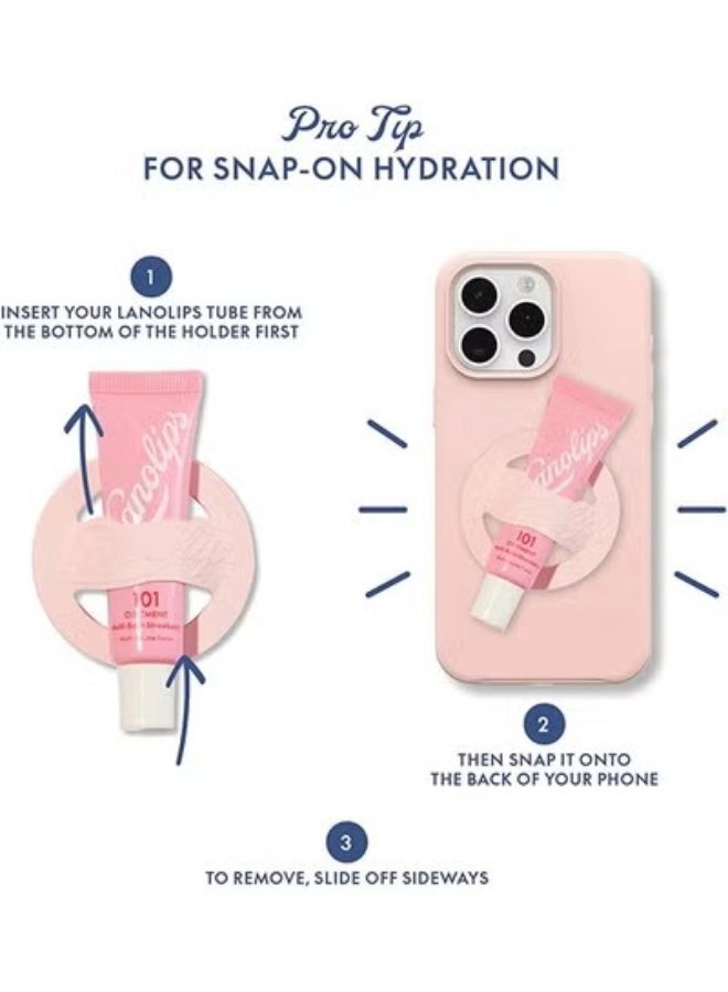 لانو ليبس 101 مرهم الفراولة وحامل هاتف الشفاه - بلسم الشفاه الفاكهة مع زيت فيتامين إي واللانولين لترطيب الشفاه (10g) - Image 5