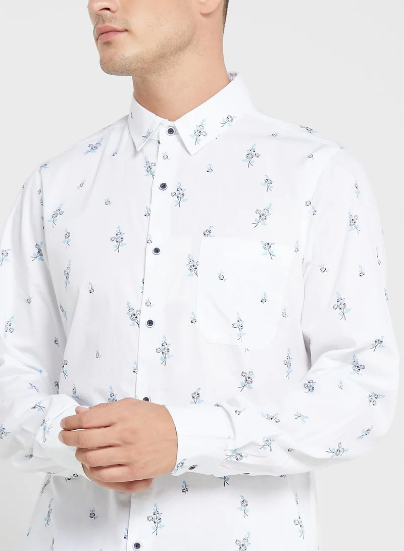 Robert Wood Cutway Collar Slim  Half Sleeve