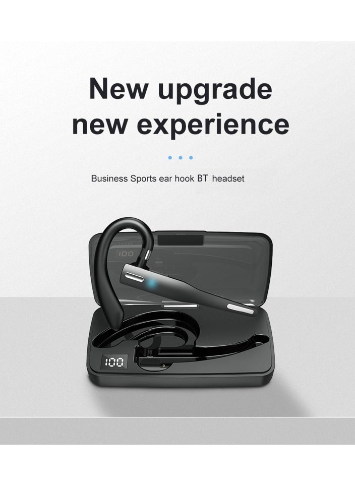 Generic - YYK525 Wireless Bluetooth-compatible Earphone Handsfree Business Headset Mini Earbuds Built-in Mic for Car Driving - Image 1