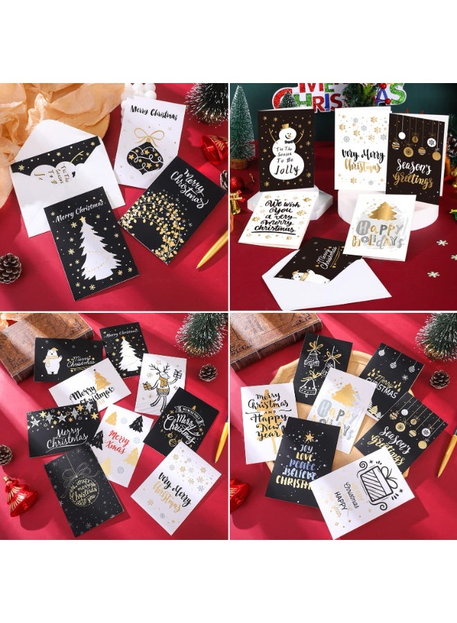 تشيلور بطاقات عيد الميلاد من تشيلور، ٢٤ بطاقة بريدية مختلفة مع مغلف، بطاقات مزدوجة/بطاقات قابلة للطي، بطاقات عيد ميلاد جميلة وملونة. - Image 2